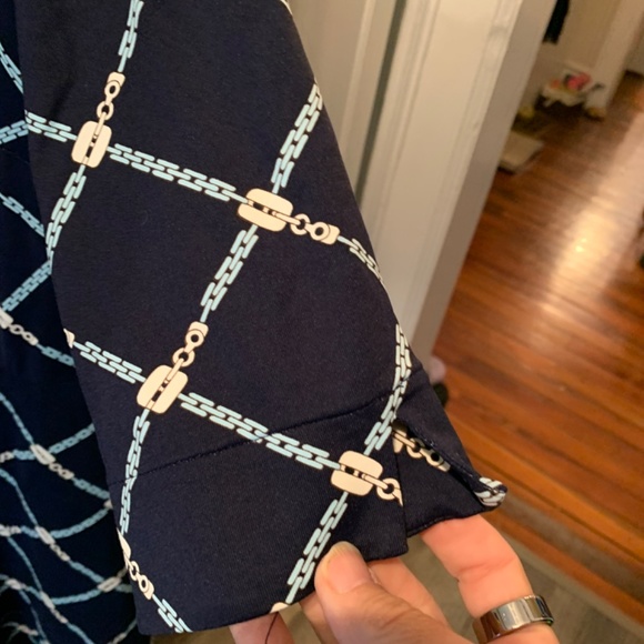 J. McLaughlin metal link dress. Worn once. Retail 189 - Picture 4 of 6